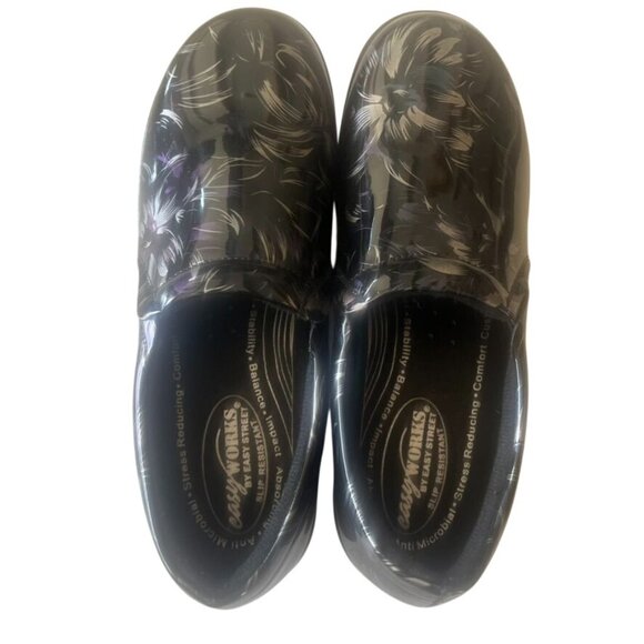 Easy Works By Easy Street Womens Slip-Resistant Clogs Black & Gray Women's 8 - Picture 2 of 6